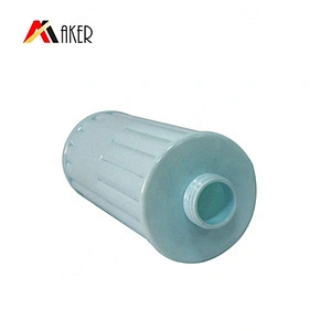Custom blue 750ml empty cylinder pet plastic shampoo bottle