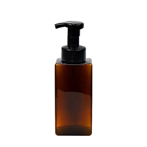 plastic bottle manufacture in stock plastic bottle 500ml amber shampoo foam pump bottle