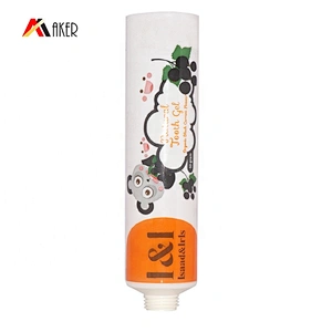Wholesale price custom printing white round cosmetic cream plastic tube packaging with screw lid