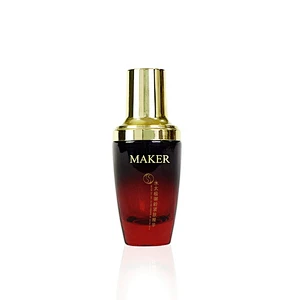 empty black gradient red 30ml cosmetic packaging personal skin care face cream lotion pump glass bottle