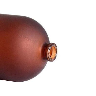 2021 New design frosted amber and brown car diffuser bottle with rubber cork stopper