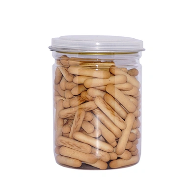 tall plastic pet airtight food storage container canister hermetic snacks nut candy sugar cookie food storage jar