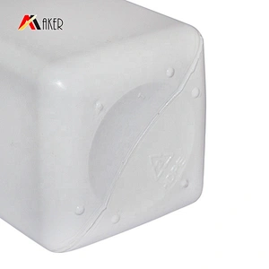 wholesale white square 300ml plastic HDPE liquid detergent plastic bottle packaging with handle