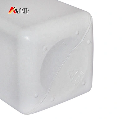 wholesale white square 300ml plastic HDPE liquid detergent plastic bottle packaging with handle