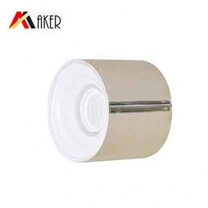 Luxury round 100ml cosmetic hand cream silver aluminum laminate ABL tube packaging with screw cap