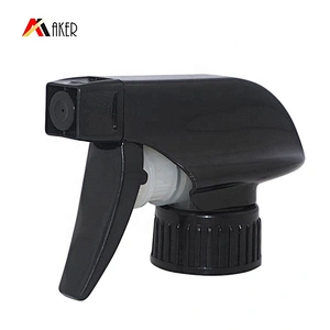 Factory black 28/400 plastic hand clean trigger sprayer for spray bottle