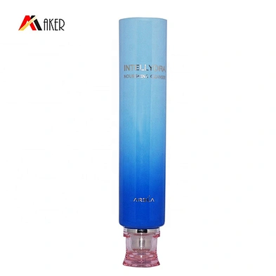 Customized design empty 100ml cosmetic facial wash plastic packaging tube