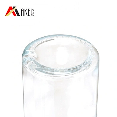 Unique boston round empty 750ml clear whisky glass liquor bottle with aluminum covered rubber stopper