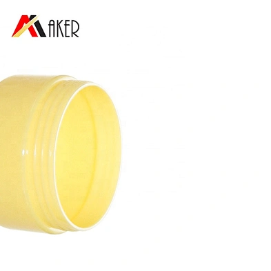 Cosmetic Mini Skin Care Face Cream Jar PP Plastic Hot Sale Empty Small Yellow 20g Screen Printing Beauty Packaging Round