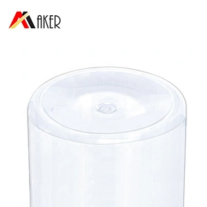 500ml empty round PET plastic clear hand wash sanitizer bottle shampoo lotion bottle
