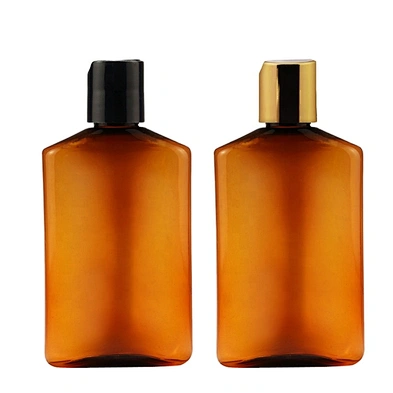 amber disc top cap shampoo bottle showel gel bottle lotion conditioner hair care packaging