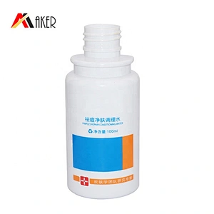 Wholesale custom 120 ml white round PET skin care cream plastic bottle manufacturer with lotion pump