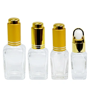 custom 10ml 15ml 20ml 30ml shape glass personal care packaging essential oil dropper glass bottle