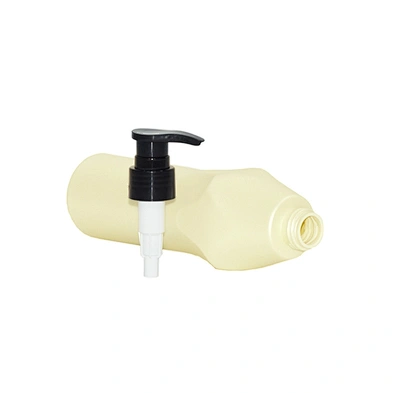 300 ml milk plastic hdpe shampoo body lotion bottle with black 24/410 lotion pump