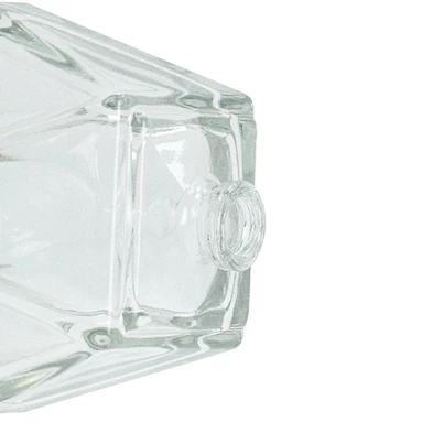 3oz transparent glass bottle perfume personal care packaging mist spray bottle