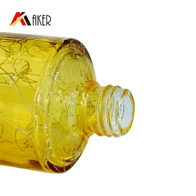 cosmetic glass bottle packaging 50ml lotion cosmetic glass container with pump