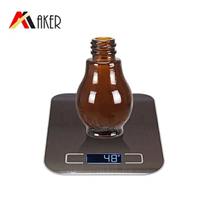 Factory wholesale price new design 15ml amber essential oil glass bottle with gold dropper