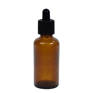 50ml amber black essential oil glass bottle personal care packaging skin care dropper bottle wholesale serum bottle