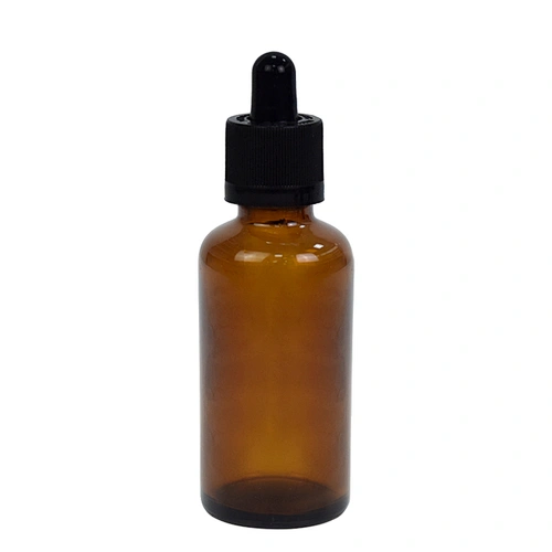 50ml amber black essential oil glass bottle personal care packaging skin care dropper bottle wholesale serum bottle