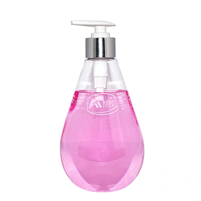 500ml empty clear plastic pet lotion pump cosmetic shampoo bottle
