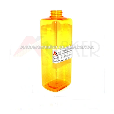 Private mould 700ml Square Clear Semi-transparent Plastic PET Bottle