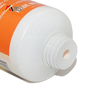 Round 200ml LDPE plastic cosmetic sunscreen cream packaging tube with flip top cap