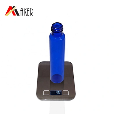2020 New arrival cobalt blue 5ml 10ml glass roll on bottle with stainless steel roller and plastic screw cap