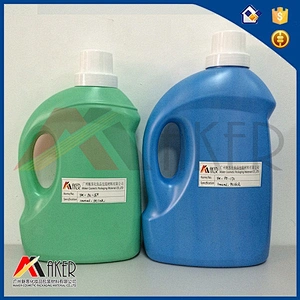 China customized design 3L HDPE plastic laundry detergent bottle with screw lid