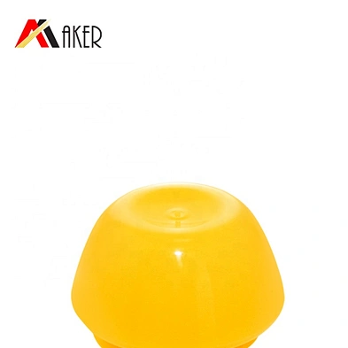 Custom 5g Yellow Oval PP Plastic Empty lip scrub jars with screw cap
