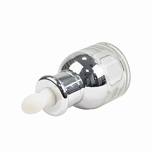 wholesale designer glass cosmetic drop bottle essential oil packaging personal care clear serum child proof dropper bottle
