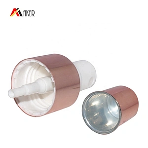 Factory Price High Quality Cosmetic Bottle Pump Fine Mist Sprayer 24/410 Rose Gold Plastic Standard Carton Non Spill 10000pcs