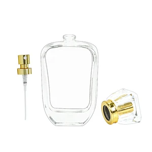 Luxury Custom Spray Pump 100ml Perfume Glass Bottle Glass Perfume Bottles