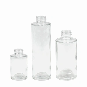 cosmetic glass bottle essential oil packaging personal care clear child proof dropper bottle