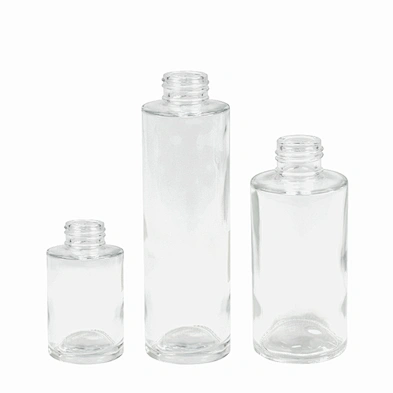 cosmetic glass bottle essential oil packaging personal care clear child proof dropper bottle