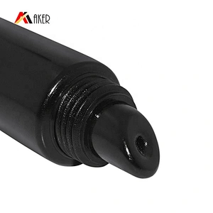 Liquid Lip Balm Cosmetic Lip Gloss Squeeze Packaging Tube Wholesale Round LDPE Plastic with Black Lipstick 15ml or Customized