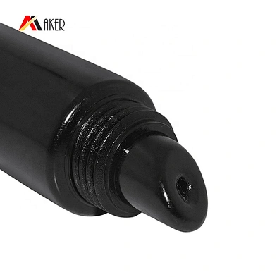 Liquid Lip Balm Cosmetic Lip Gloss Squeeze Packaging Tube Wholesale Round LDPE Plastic with Black Lipstick 15ml or Customized
