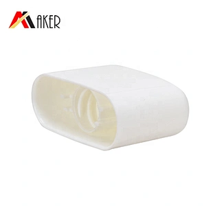 wholesale pink empty 30ml oval pe cosmetic BB CC cream plastic tube with screw lid