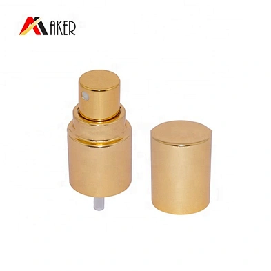 Factory Supply 18/415 Gold Aluminum Covered Fine Mist Sprayer Pump Dispenser For Perfume Bottle