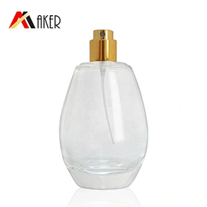 2020 New arrival luxury design glass round shape perfume bottle 50ml
