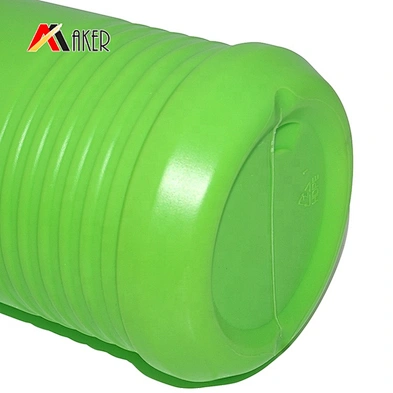 Wholesale 750ml green HDPE plastic empty liquid detergent bottle packaging with screw cap