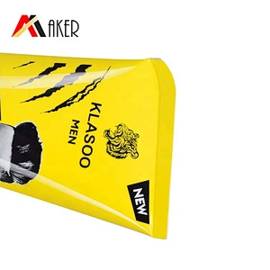 Wholesale 150g  yellow  cosmetic cream aluminum laminated tube packaging with matte flip cap