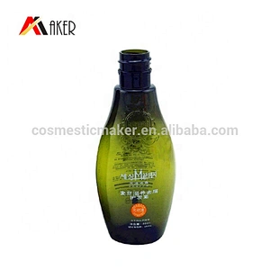 80ml Custom Shape Green PET Plastic Custom Shampoo Bottle Packaging with Logo with Lid
