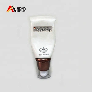 China supplier 50ml empty white plastic cosmetic packaging tube with airless pump