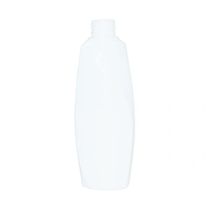 150ml empty milk white plastic pet shampoo body lotion packaging bottle with black 24/410 lotion pump