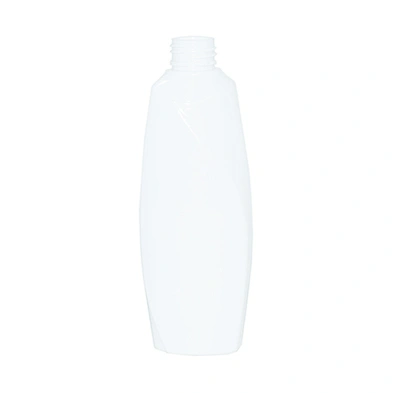 150ml empty milk white plastic pet shampoo body lotion packaging bottle with black 24/410 lotion pump