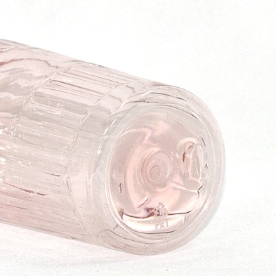 2020 New arrival unique shape semi-transparent pink 297ml plastic bottle lotion bottle  pet bottle with lotion pump