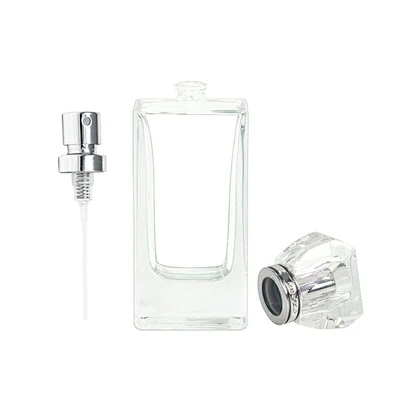 empty glass perfume bottle bouteille parfum 100ml 3oz personalised French perfume packaging mist spray bottle