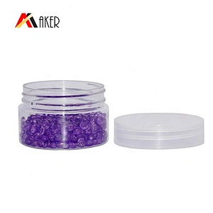 China supplier round 40ml clear PET plastic cosmetic packaging cream jar with air tight lid