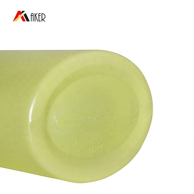 Wholesale 400ml green HDPE plastic empty shampoo lotion bottle with white plastic lotion pump