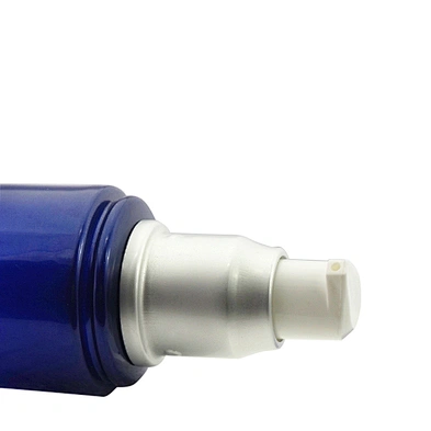 Empty 150ml Blue Plastic PET Shampoo Containers Lotion Bottle with Cream Pump
